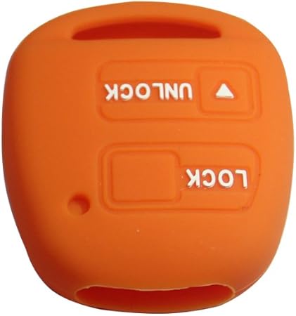 Amazon きーカバー 適用トヨタ 車キーカバー パッソ ラッシュ タント ミラ ムーブ ラクテール シリコンきーカバー シリコン製オレンジ色 キーケース キーホルダー 車 バイク