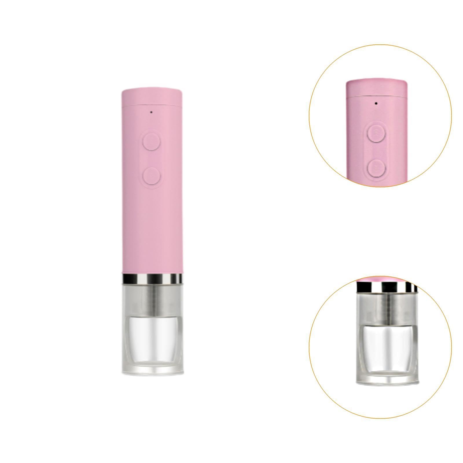 Casse-noix Électrique Ouvre-noix Automatique Décortiqueur Multifonction pour Noix Noisettes Pignons Mécanisme Puissant Matériau PP USB, Rose
