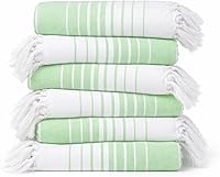 Vista 25 de Native Fab Paquete de 4 toallas turcas de playa, de gran tamaño, 40 x 71 pulgadas, de secado rápido, sin arena, ligeras, absorbentes, multiusos