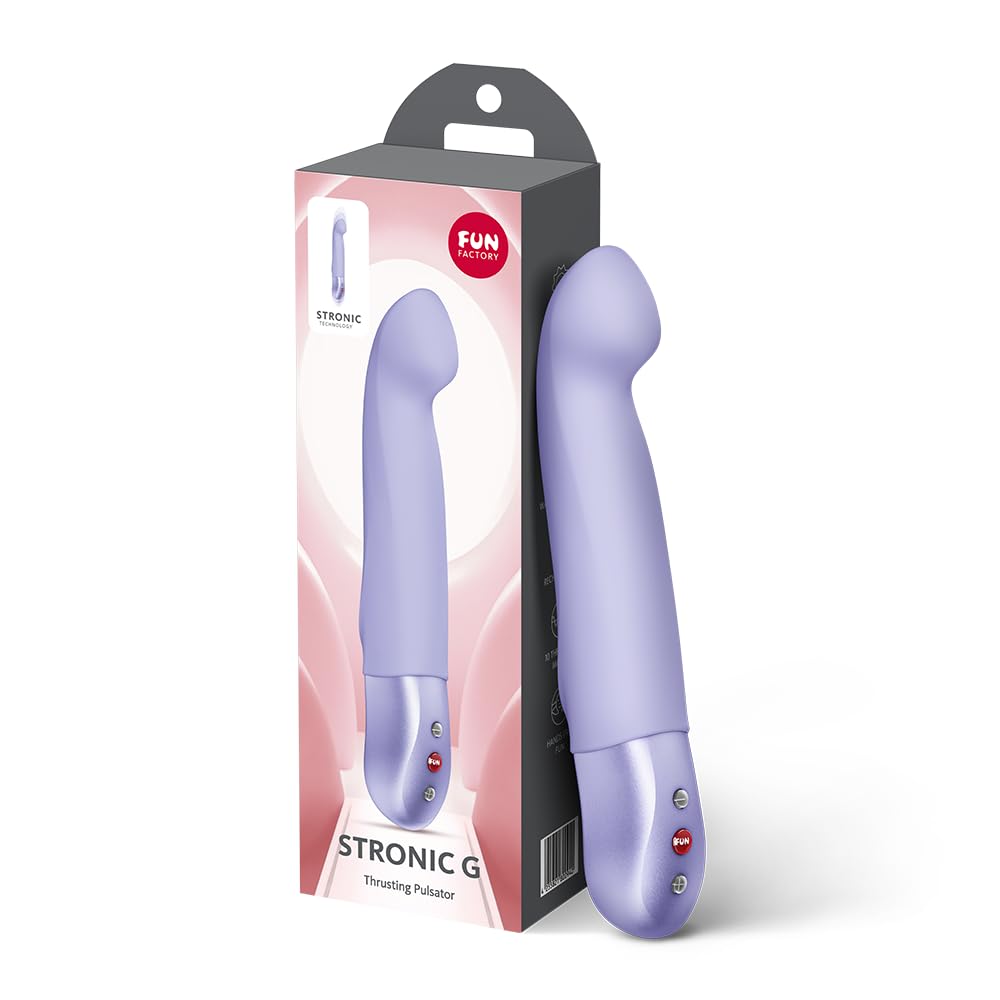 Fun Factory Stronic G | Pulsador de punto G con función de empuje | juguete sexual para mujeres | 10 programas de empuje | resistente al agua (IPX7) | Batería recargable USB | silicona