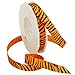Morex Ribbon Tiger Grosgrain Ribbon, 5/8-Inch by 20-Yard, Orange
