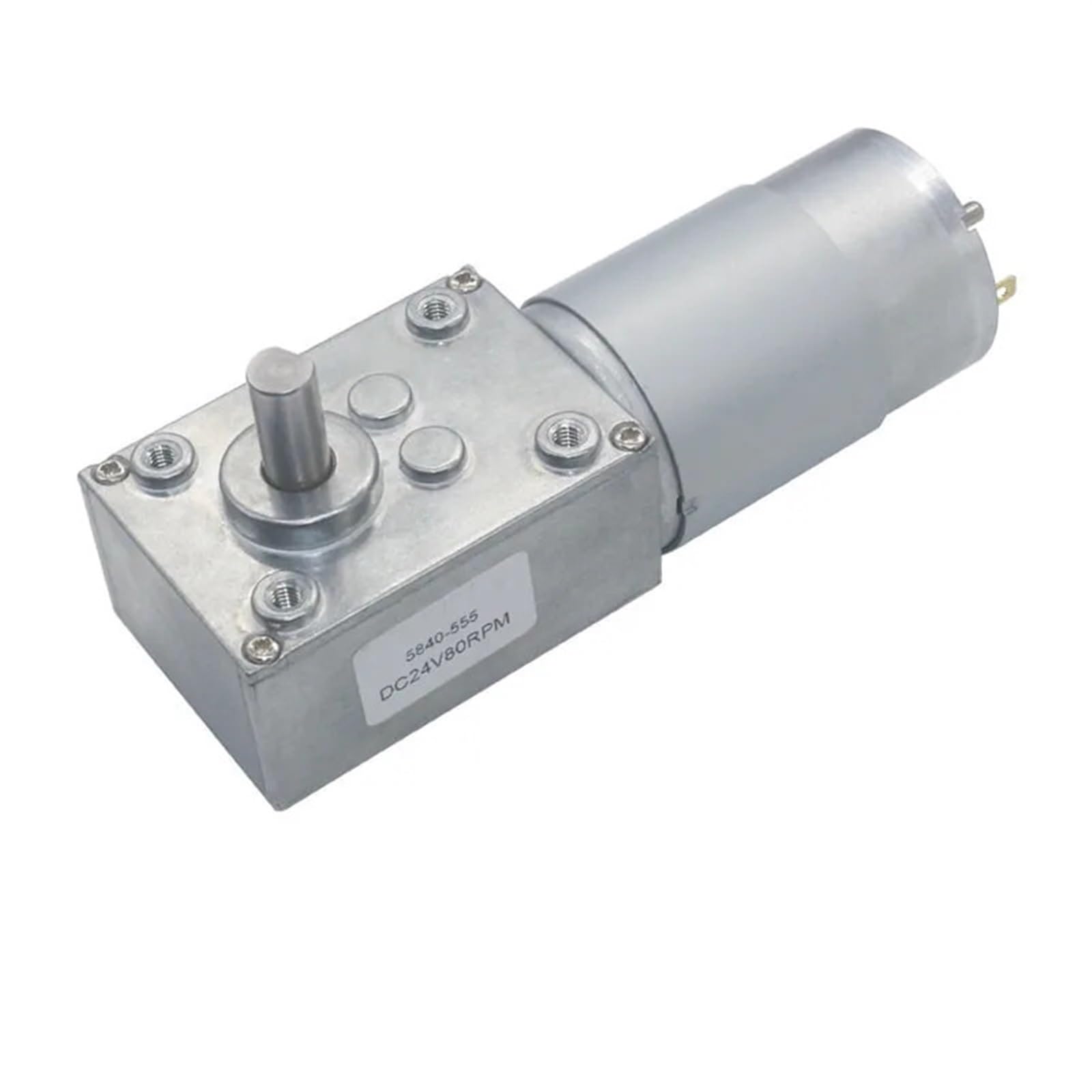 Moteur à engrenage à vis sans fin DC 12V force de blocage élevée