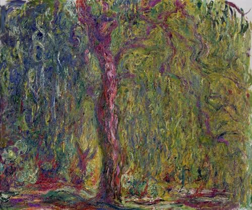 Impression d'art Saule pleureur de Claude Monet haute définition 60x90