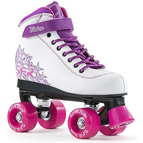 SFR Vision II Roller Quad Skate White/Purple UK6/EU39.5 Cover