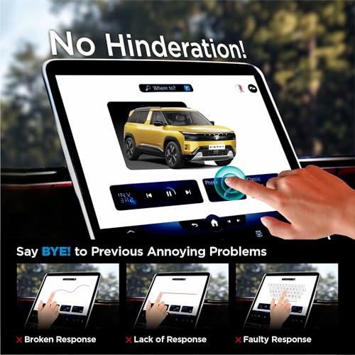 Image of SPARTAN SHIELD {4 PACK} Screen Guard For TATA SIERRA 2025+ || ADVENTURE+ / ACCOMPLISHED || 12.3 Inch Infotainment Touchscreen + 10.25 Inch Instrument Cluster + Sterring + AC Panel + Protector || Anti Scratch | Water Resistant | HD Clarity || TataSierra Car Accessory 2026 [NOT TEMPERED GLASS]