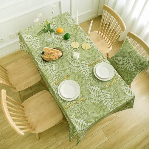 Nappe imprimé Plante Verte rectangulaire 60x60 en tissu robuste - 6