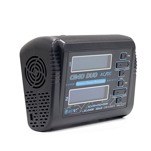 Htrc C240 Lipo Battery Charger Dual 1-6S Balance Battery Charger Discharger Ac 150W Dc 240W 10A For Li-Ion Life Nicd Nimh Lihv Pb Smart Battery #TOP3