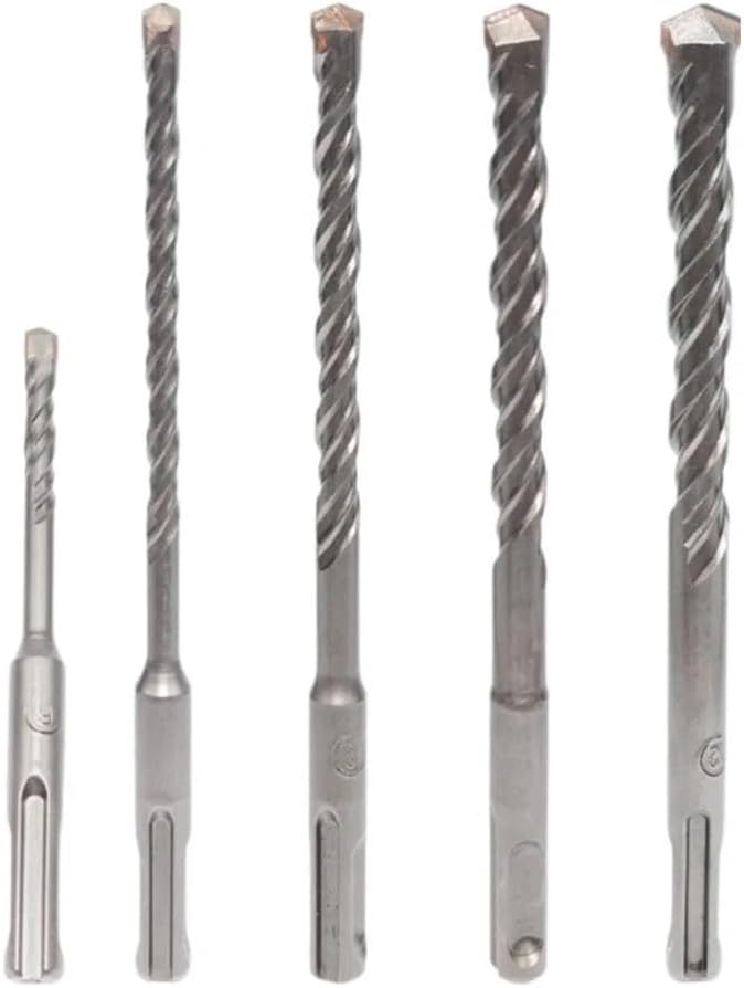 Cutting Drill Bits for SDS PLUS Twin Spiral Design for Waste Removal in Masonry and Concrete Drilling [accessories]