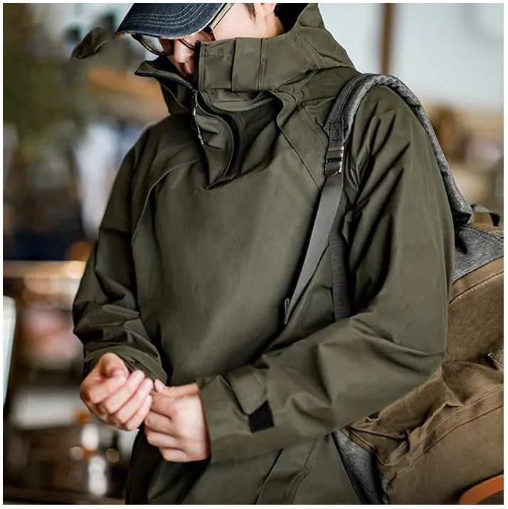 Xingfenly Retro Hooded Jackets Men' Bad Weather Outdoor Jacket Army Tactical Hoodies Military Sweatshirts Autumn Coat