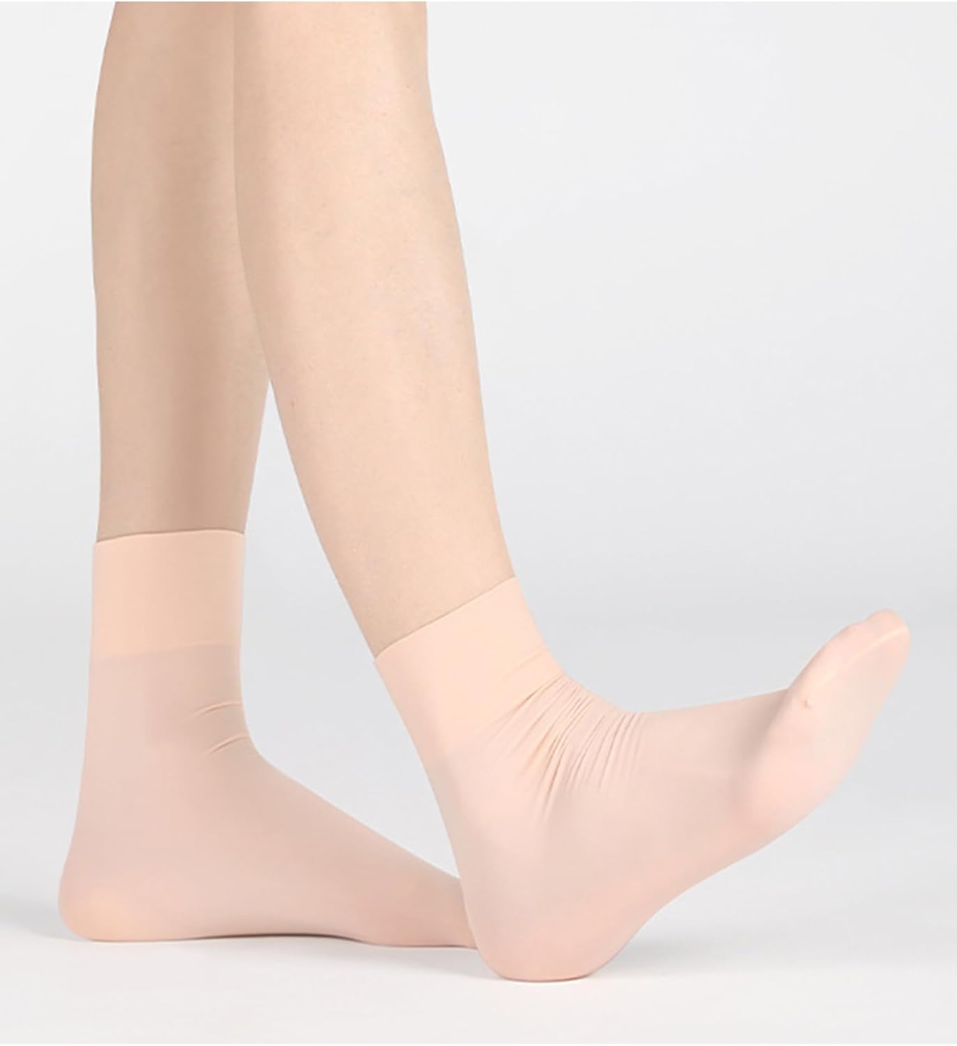 JEYPINMI Dance Wear Ballet Socks Silky Sock Soft Tight Hosiery with Reinforced Toe Socks for Dancing Event