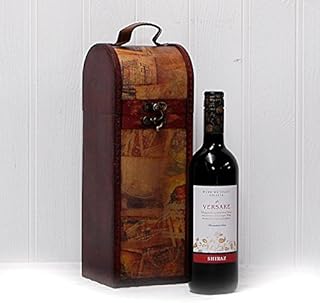 75Cl Versare Red Wine In A Vintage Style Wooden Keepsake Wine Chest - Gift Ideas For Mum, Mothers Day, Valentines, Business, Staff Gifts, Christmas , Birthday, Congratulations And Corporate Presents, Dad, Fathers Day