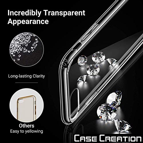 Image of Case Creation New Google Pixel 7 Premium Imported 0.3mm Crystal Clear Totu Silicone Transparent Flexible Soft Corner Protection with TPU Slim Back Case Color Cover for Google Pixel 7