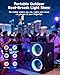 YIER Party Bluetooth Speaker:80W Peak Large Stereo Sound for Outdoor,Deep Bass,TWS,Loud with Lights,Portabe Wireless Big Speakers with Long Playtime,House,Projector,Movie