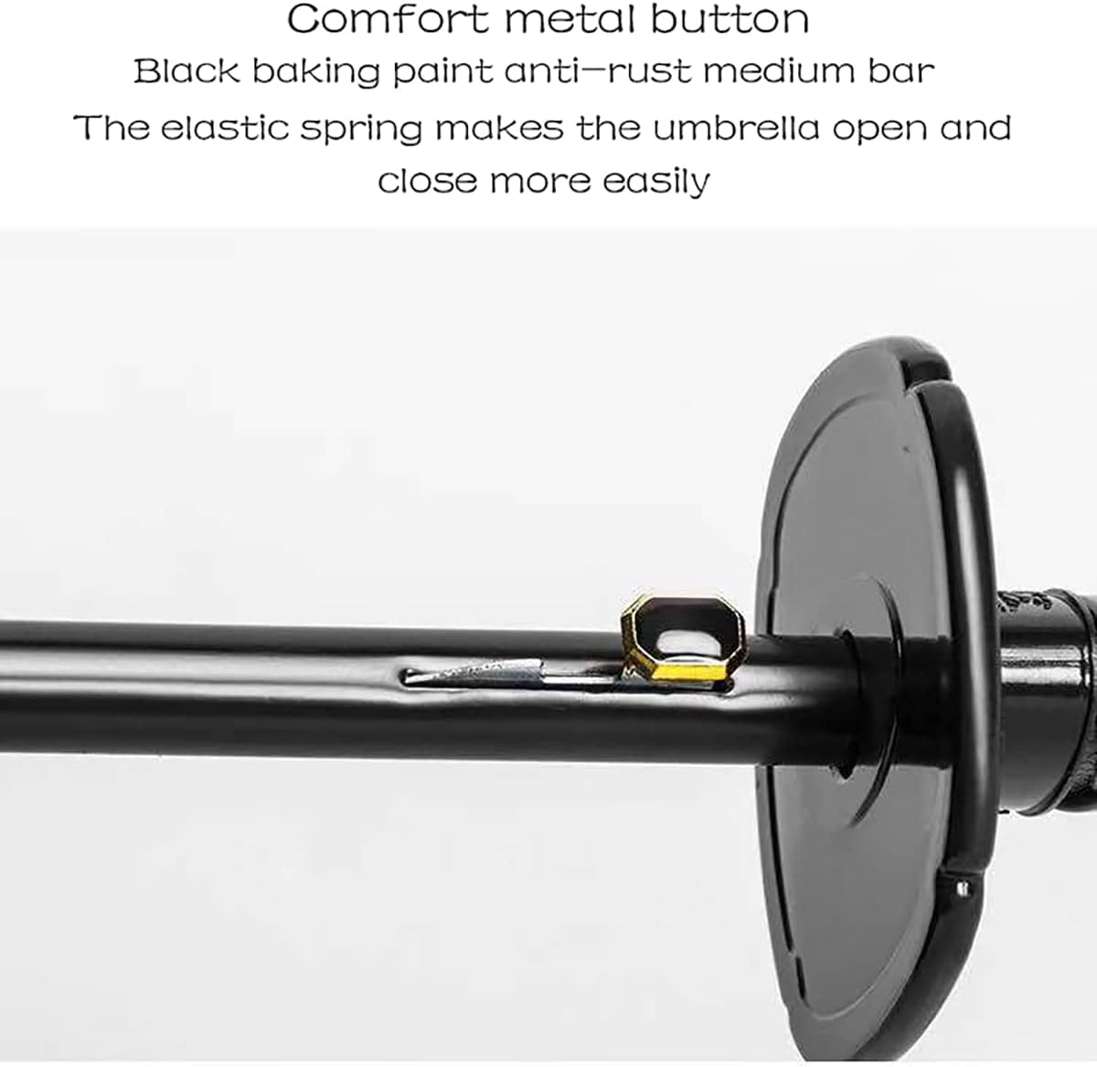 Samurai Umbrella Umbrella Creative Semi-Automatic Samurai Umbrella,Windproof Outdoor Umbrella.Sun Protection Umbrella Black.The Best Creative Gift. - Image 3