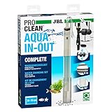 Contenido del envío: 1 x JBL Proclean Aqua In-Out Complete, juego de cambio de agua, incluye manguera (8 m), campana (27-46 cm), adaptador de rosca para 3/4" a 22x1, 24x1, 28x1, 28x1, 2 clips de fijación de manguera, 1 bomba de chorro de agua, número de referencia: 6142100