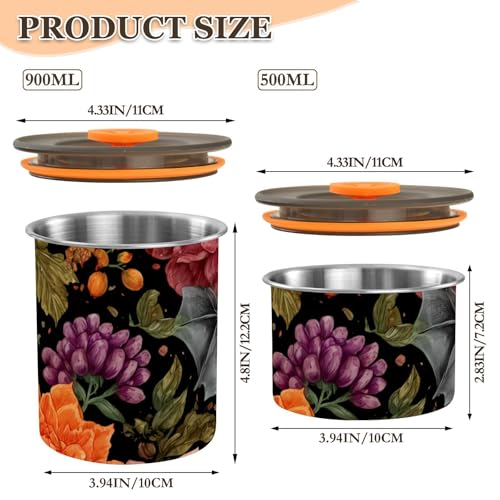 Contenedor Hermético para Café de Acero Inoxidable 900ml miniatura 3