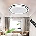 Sypialnia PROWADZONY Wentylator sufitowy z lampą Nowoczesne niewidzialne światło sufitowe z pilotem Cichy wentylator sufitowy z oświetleniem Ściemniana lampa sufitowa wentylatora, 300 0K ~ 6000K, Ø50