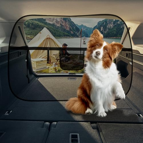 CISSIYOG Hundegitter Auto,Hundenetz Auto Kofferraum,für den Hinteren Bereich des Autositzes,Auto Netz Innenraum Universal,Fahrzeug Sicherheitsnetz für LKW, SUV,159x107 cm CISSIYOG Hundegitter Auto,Hundenetz Auto Kofferraum,für den Hinteren Bereich des Autositzes,Auto Netz Innenraum Universal,Fahrzeug Sicherheitsnetz für LKW, SUV,159x107 cm