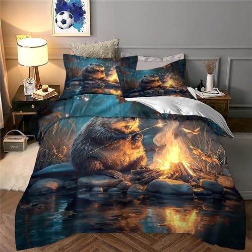 Parure de lit imprimé 3D microfibre hypoallergique 140x200 - 6