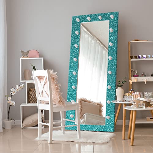 Cre8Tive Teal Blue Glitter Wallpaper Border Peel And Stick Wall Border Sparkle Glitter Contact Paper Self Adhesive Fabric Blue Wallpaper Border Sticker Removable Roll For Bathroom Bedroom Walls 8"X80" #TOP3