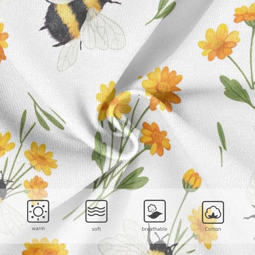 Toddler Girl Briefs, Bees Wings Cotton Girls Underwear, 2T–8 Years3