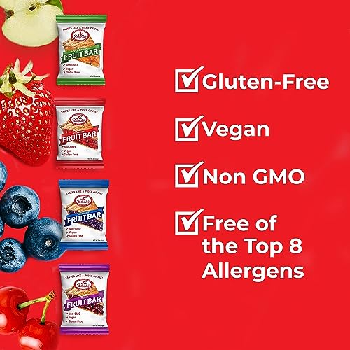 Kavasi Fruit Bars Variety Pack, 2 Oz. Each (12 Pack) - Apple Cinnamon, Blueberry, Strawberry, And Cherry - Gluten Free Snacks For Adults And Kids - 4 Flavors Of Vegan Breakfast & Cereal Bars thumb #1