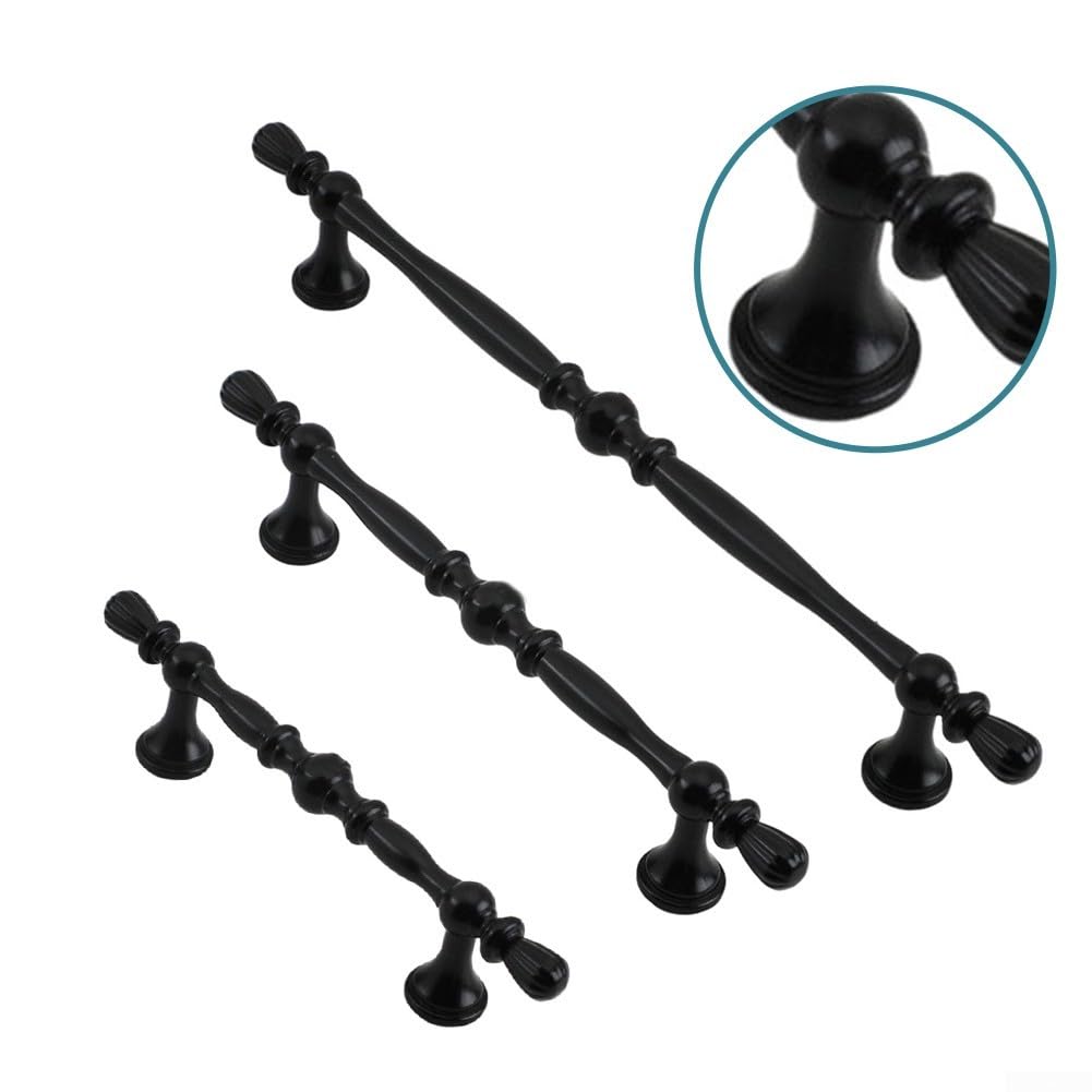 Schubladengriffe 128mm Lochabstand Schwarz Robust(192)