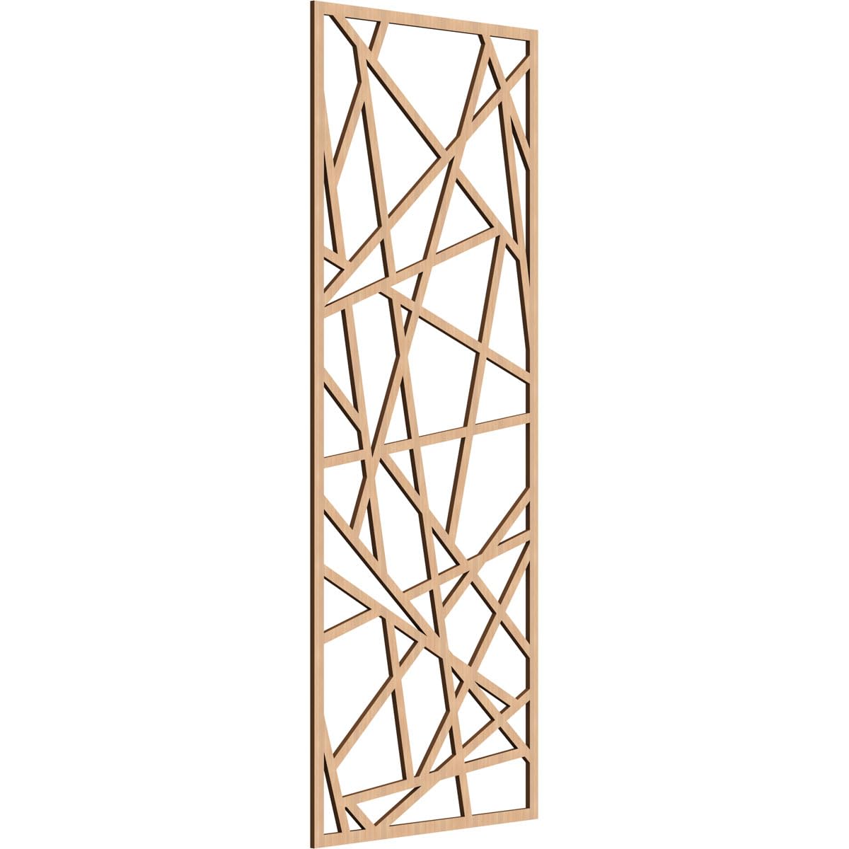 Conway Decorative Pierced Fretwork Wood Wall Panels, 27 3/8"W x 69 3/8"H x 3/8"T, Hickory