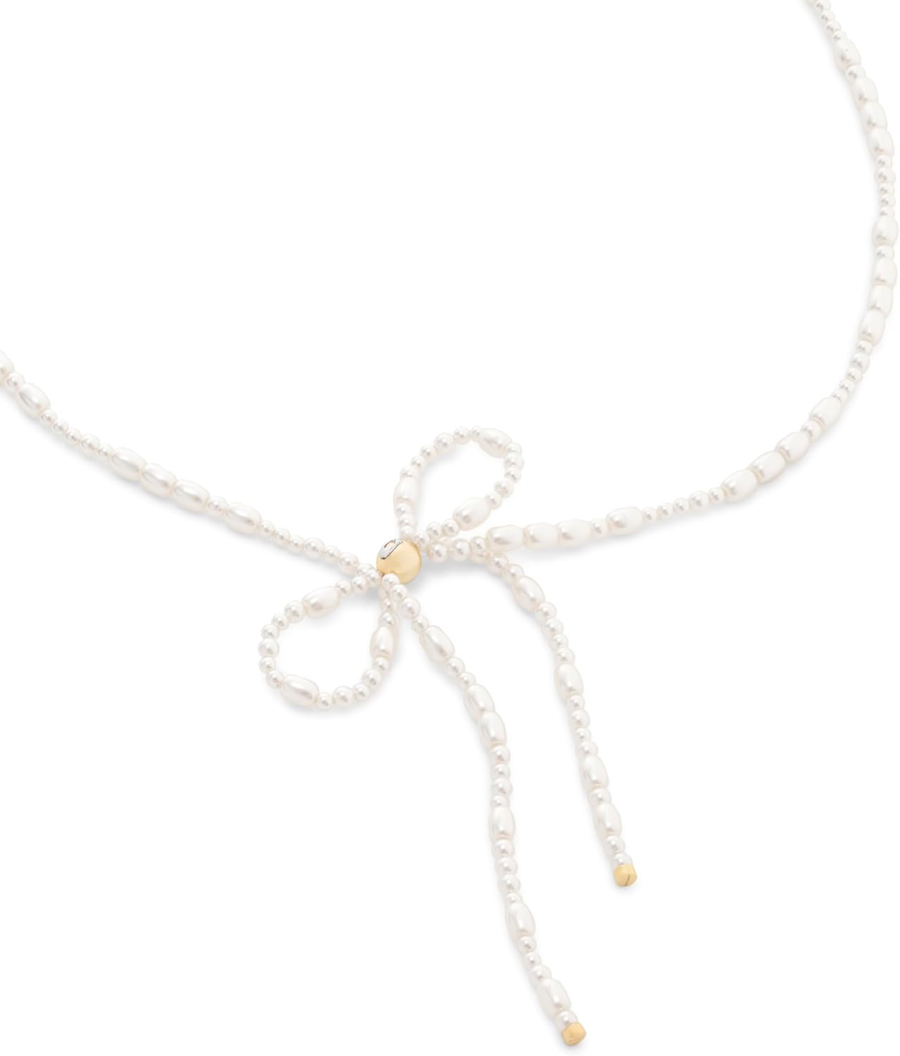 Coach Jewelry Women's Pearl Bow Choker Necklace