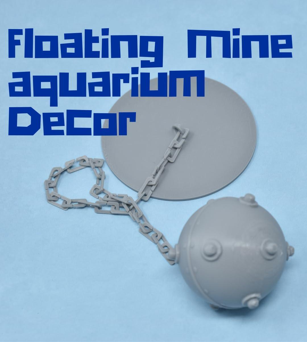Chatelet REEFSHAPE - Aquarium Underwater Mine Decoration | Floating Decor for Aquariums | WWII Aquatic Ornament | Made in USA (3-Pack)