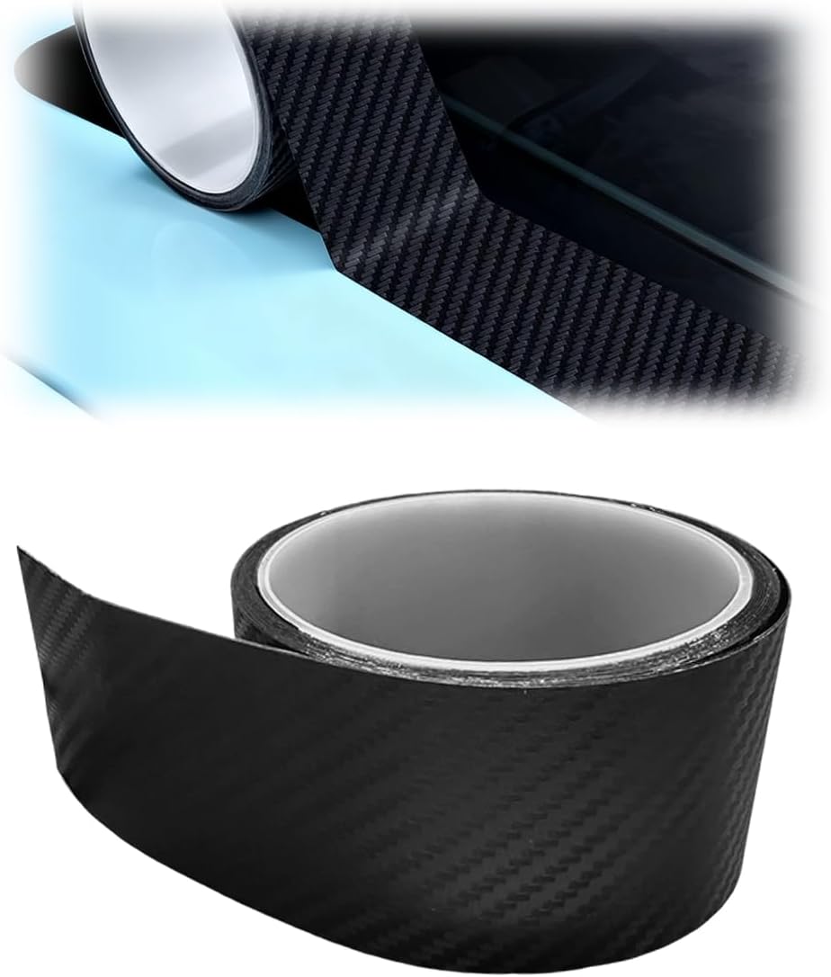Car Sunroof Seal Strip, Waterproof Carbon Fiber Car Roof Window Edge Sealant Tape, Self-Adhesive Auto Weather Stripping, Vehicle Sunroof Leak-Proof Protection Trim for Trucks, SUVs (6M-19.7Ft)