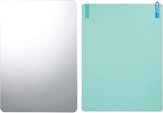 レック お風呂ミラーL くもり止め フィルム付き (25.5✕33.5cm) 割れにくい 吸着シート取付 貼り直しOK 樹脂製