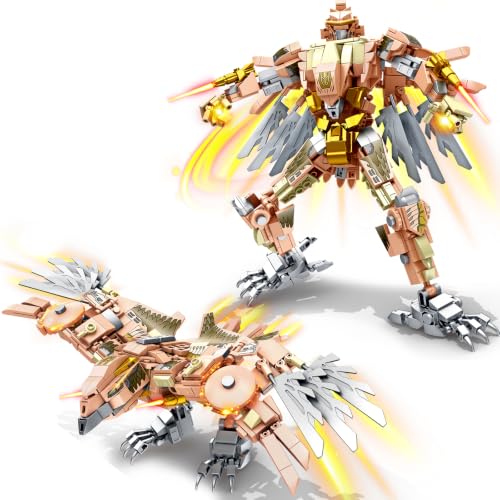 Transforming Falcon Mecha Robot Building Set, Compatible with Lego Ninja