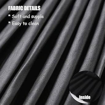 MODERN ASIR Pu Leather Skirts for Girls Kids & Teen & Toddler Faux Leather Pleated Skirts