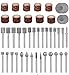 Carving Expert Stone Carving Set Polishing Rotary Tools Diamond Burr Accessories for Carving/Engraving Stone, Rocks,Jewelry, Glass, Ceramics Dremel Rotary Tools
