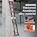KOLL LINK Ladder 13FT,Multi Position 4 Step Ladder Extension, Anti-Slip A Frame Folding Ladder with Removable Tool Tray, 330lbs Adjustable Telescopic Aluminum Ladders for Stairs Home Indoor Outdoor