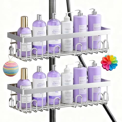 Tbintul 2 Piezas Estante de Ducha Acero