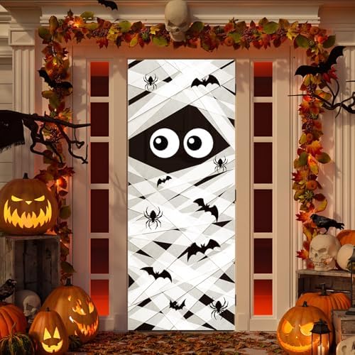 Epakh 6 Rolls Halloween Door Decorations, Mummy Decorating Kit