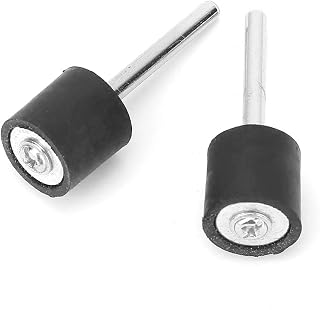 100Pcs 12mm Abrasive Sand Paper Ring Sandpaper Wheel Grinding Bit 2Pcs Rods Grdg Polishg Bagima 15 * 11 * 5