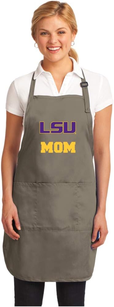 Broad Bay LSU Tigers Mom Apron BEST LSU Mom Logo Gift for or Woman Her