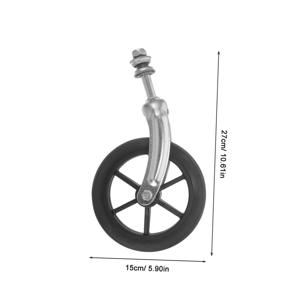 BUTIFULSIC Wheelchair Accessories Set Wheelchair Front Fork with Bearings Replacement Wheels for Wheelchair