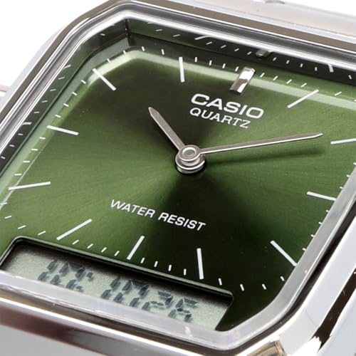 [カシオ] CASIO アナデジ ANA-DIGI クオーツ 腕時計 ヴィンテージシリーズ AQ-230A-3AMQY ユニセックス デュアルタイム グリーン 海外モデル [並行輸入品] 商品画像8