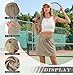 GRECERELLE Summer Skorts for Petite Women with Built-in Shorts and Pockets for Golf Tennis (Black, X-Small)