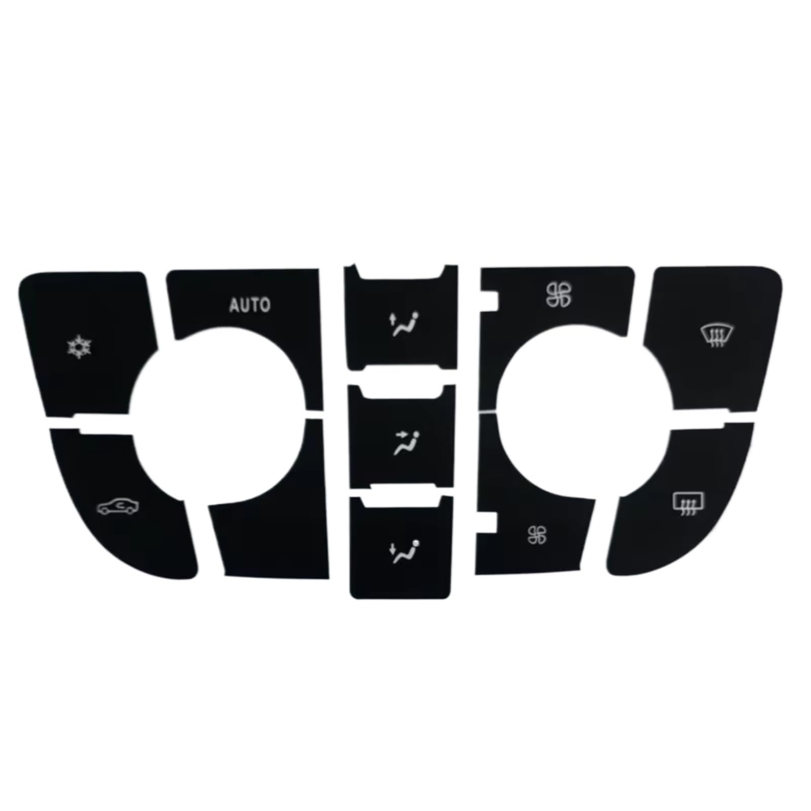 Modification Interior Compatible with Opel for Astra J 2009 2010 2011 2012 2013 2014 2015 Radio Button Sticker Repair Decals Dashboard Fixing Climate Control CD MP3 Panel