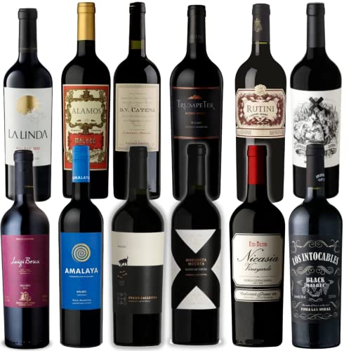 Super Combo 12 Vinhos Tintos = La Linda Malbec + Alamos Malbec + Dv Catena Cabernet Malbec + Trumpet