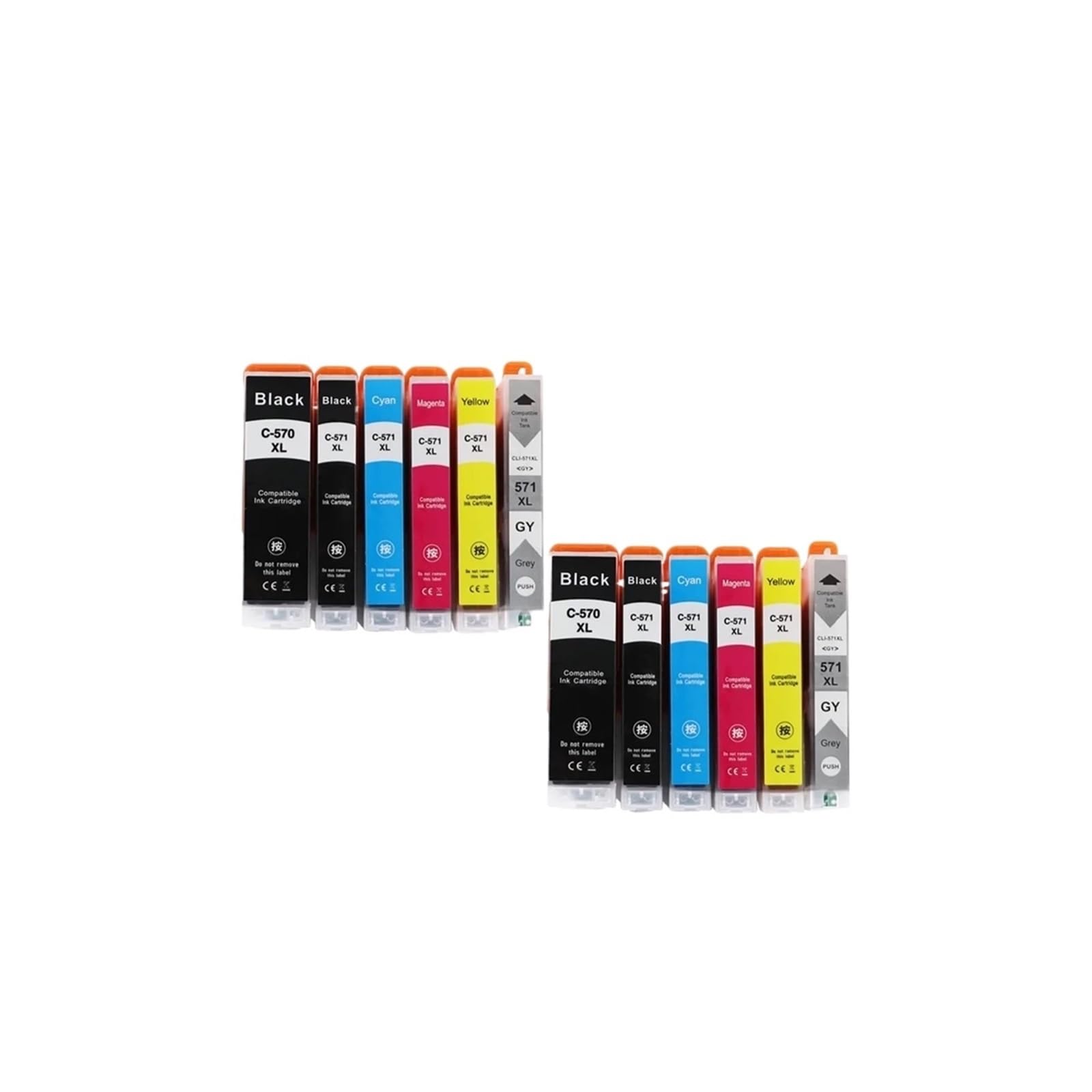 Cartouche d'encre PGI-570 CLI-571, Compatible avec Canon, MG5750 MG5751