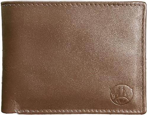 Genuine Leather Wallet for Men | RFID Blocking | Slim Bifold Wallet with 8 Card Slots & 2 ID Windows | Durable and strong Stitching | Gift Box Included3