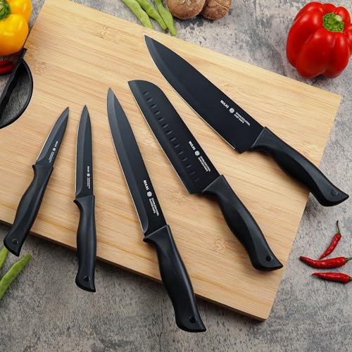 Kitchen Knife Set, 15-Piece with Block & Built-In Sharpener - image 8