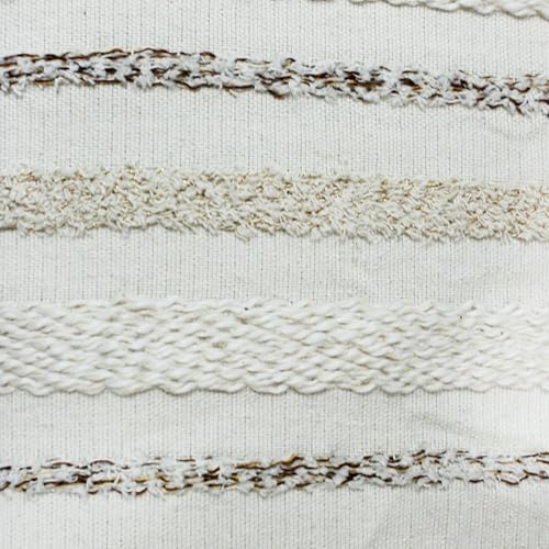 Image of STITCHNEST 'Nomad Weave Collection' Jacquard Table Runner 13x60 Inches| Tassel Finish | Modern Dining Table Decor