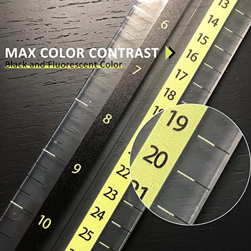 UPTTHOW T-Shirt Alignment Ruler Guide Tool to Center Designs Acrylic Transparent Movable T Ruler Set for Heat Press Adult Kids Children Little Boys Tee Clothing Measurement Tool by UPTTHOW - Image 6